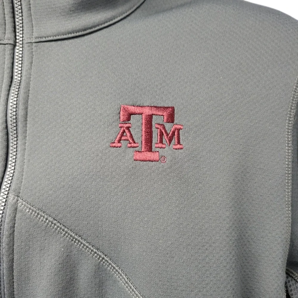 Nike Dri-FIT Texas A&M Aggies Quarter Zip Pullover Sweatshirt ‎ Large Gray E413